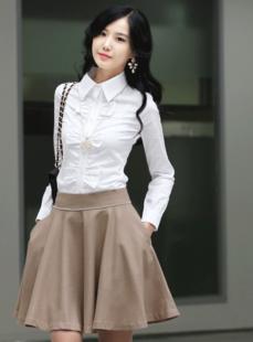 Dress set 2013 spring slim gentlewomen skirt white set 4088