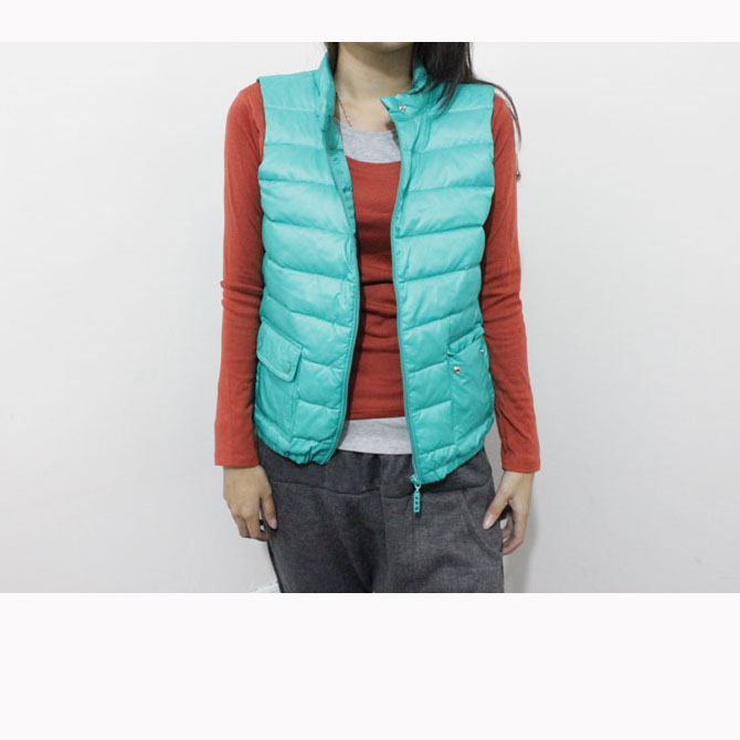 Drop shipping 2013 Mig ino isointernational 90 goatswool solid color down fleece vest -vt