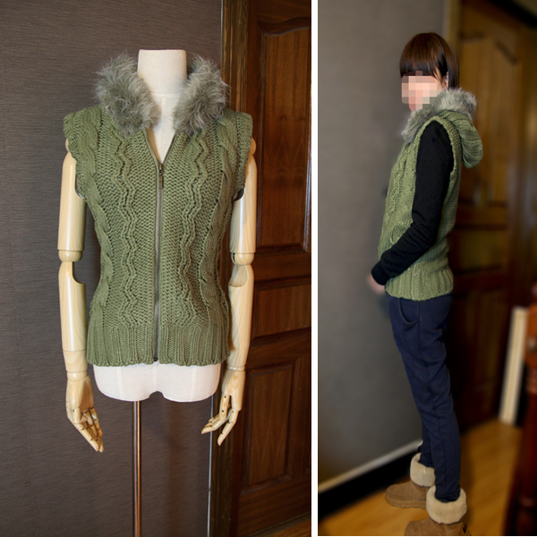 Drop shipping 2013 Select with a hood cardigan with a hood sweater vest 0.54kg -tt