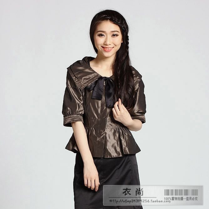 Drop shipping 2013 Spring autumn women's isn't brown outerwear 3606 -jk