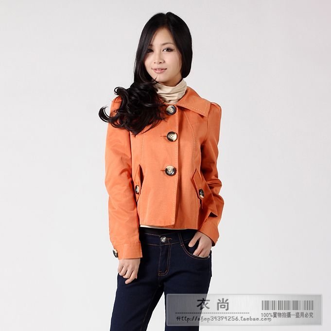 Drop shipping 2013 Spring autumn women's isn't orange outerwear 2410 -jk