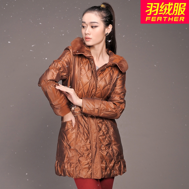 Drop shipping 2013 Winter xy women's embroidered duck down coat -jk