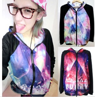 drop shipping HARAJUKU ice cream trigonometric hallucinogenic batwing sleeve handsome with a hood outerwear