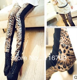 drop shipping hot selling fashion all-match tiger faux leather massifs fashion personality all-match leggings lg-018