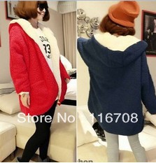 drop shipping new Fashion winter reversible berber fleece thermal outerwear JACKET COAT co-037