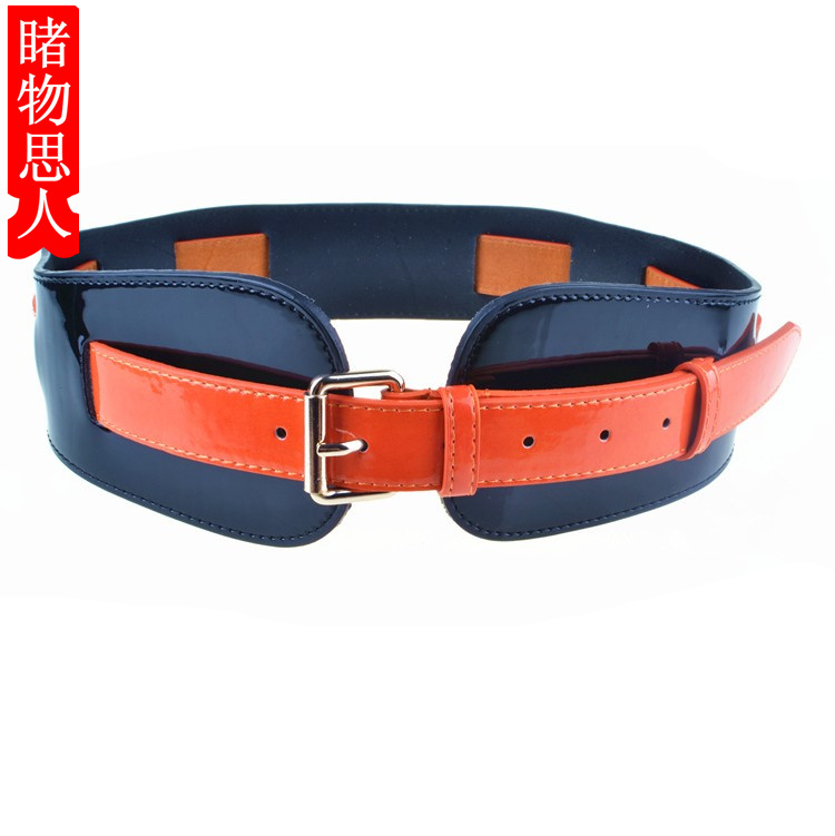 Dual wide belt women's belt genuine leather strap decoration all-match ultra ladies wide cummerbund fashion women's