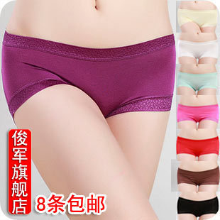 E262 butt-lifting seamless panties female 100% cotton modal sexy panties lace small boxer panty