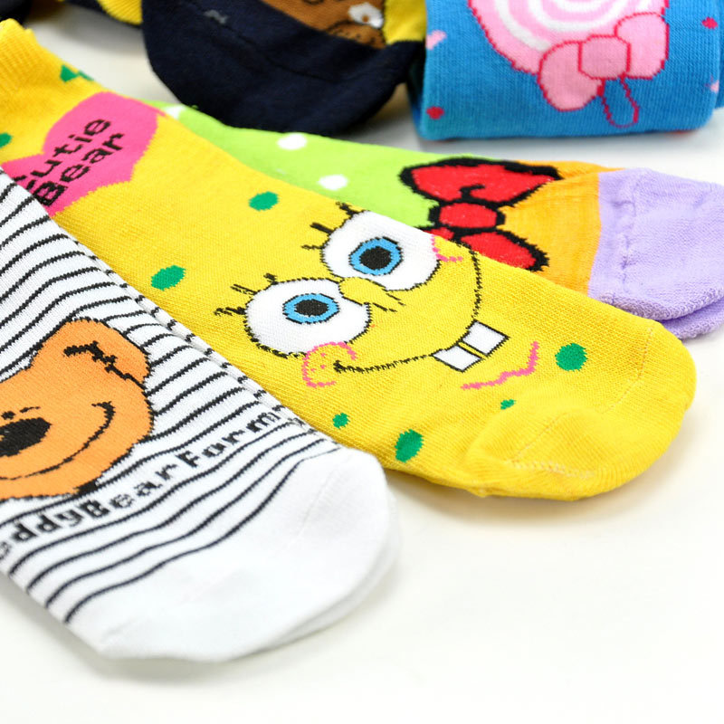 E300 cartoon socks female socks summer socks cute socks