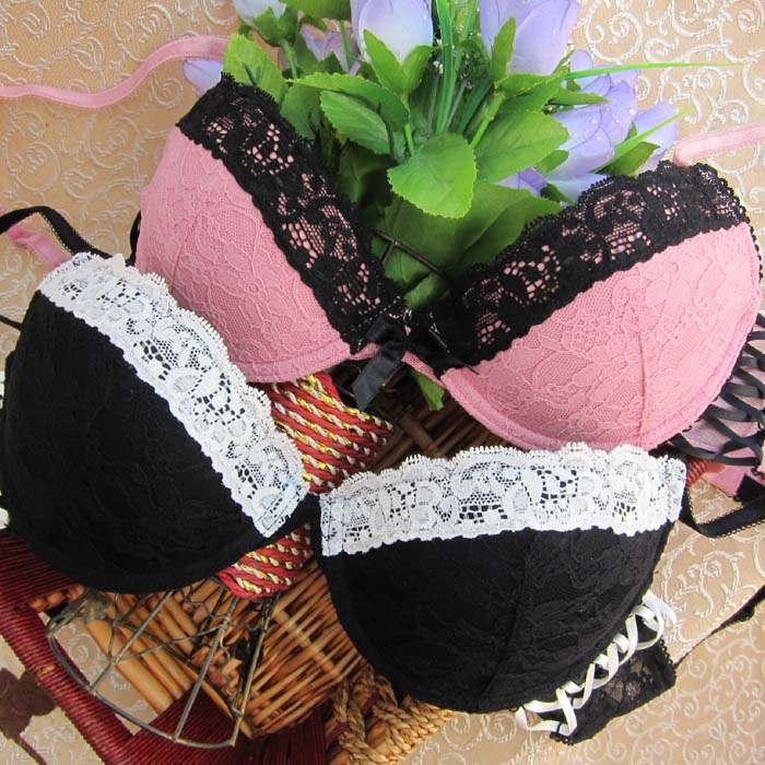 E4 shopping cart hm lace underwear sidepiece ribbon bra 70a80b80c