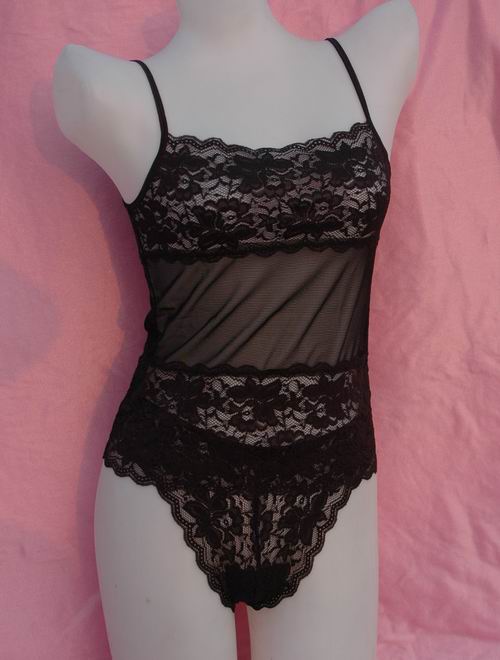 Eaeasiness black transparent lace sexy spaghetti strap vest sleep set