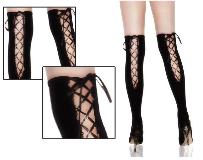 East Knitting 6-6 2012 Sexy Lady/woman Back Wrap Cross Sexy Over Knee Socks/Silk Stockings Free Shipping Wholesale 6pair/lot