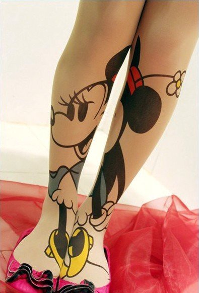 East Knitting CQ-012 Fashion 2012 New Style Cartoon Mickey Mouse/Donald Duck Print Leggings Tights Free Shipping 6pc/lot