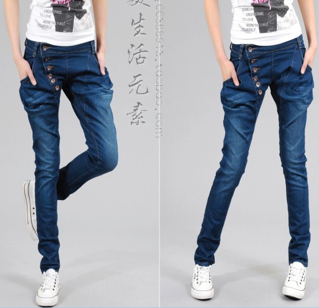 East Knitting Free Shipping JE-016 2013 New Women Jeans harem pants Trousers Denim Plus Size Best Quality Fast Delivery