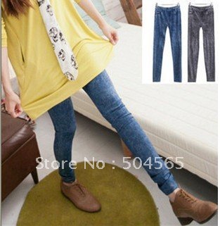 East Knitting Free shipping+Retail,2012 new Women's Imitated Jeans  Pants,Fashion  Leggings,look Leggings/Tights jeggings