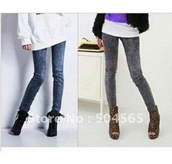 East Knitting Free shipping+Retail,2012 new Women's Imitated Jeans  Pants,Fashion  Leggings,look Leggings/Tights jeggings