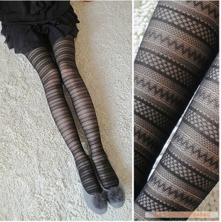 East Knitting FREE SHIPPING+Wholesale 6pc/lot BONAS-69102 2013 Fashion Women 80D Lace Jacquard Tights Pantyhose