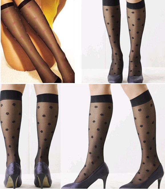 East Knitting FREE SHIPPING+Wholesale/bulk 6pc/lot BONAS-3311 Hot Sale 2013 Fashion Women Brand flowers jacquard stockings