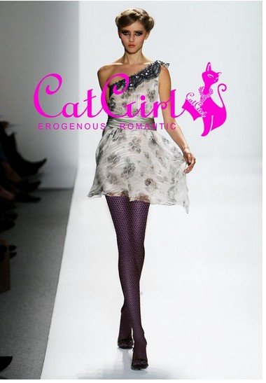 East Knitting FREE SHIPPING+Wholesale/bulk order MN-0109 6pc/lot 2013 Fashion Women Brand catgirl grid shiny tights