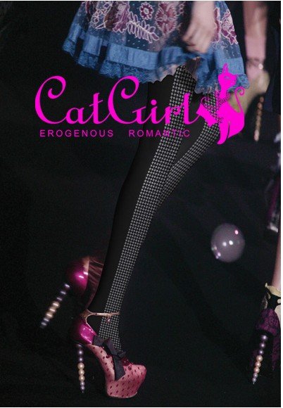 East Knitting FREE SHIPPING+Wholesale/bulk order MN-0114 6pc/lot 2012Fashion Women Brand catgirl celebrity like grid tights