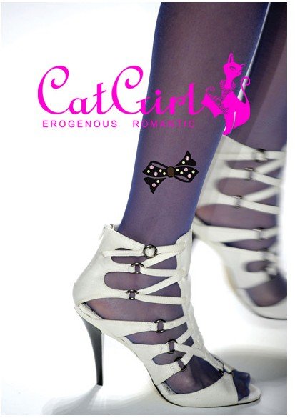 East Knitting FREE SHIPPING+Wholesale/bulk order MN-0135 6pc/lot 2013 Fashion Women Brand catgirl celebrity bowknot tights