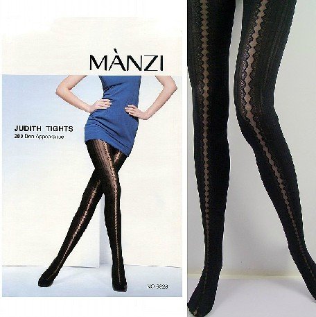 East Knitting FREE SHIPPING+Wholesale MZ-6828 6pc/lot Fashion Women Top-quality China Big Brand Tight-Pantyhoses sexy Grid 200D