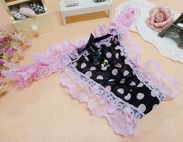 East Knitting FREE SHIPPING Wholesale STC-002 20pc/lot Women/Lady Japanese Sexy Lace Dots Loweaist T-back/Lingeries Hot 5 color