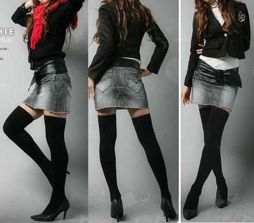 EAST KNITTING NEW FASHION Wholsales Women Fashion Solid Stocking Fashion Stripes stocking 2pcs/lot 9018# Free Shipping