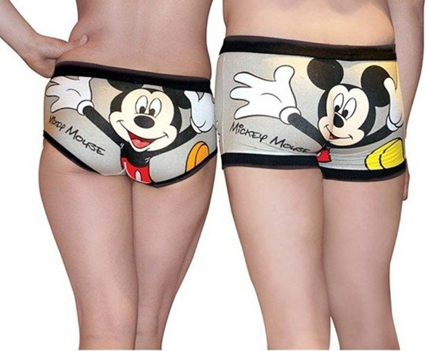 East Knitting NY-003 10pc/lot 2012 New lovers couples underwear cartoon Briefs swimsuit FREE SHIPPING Wholesale