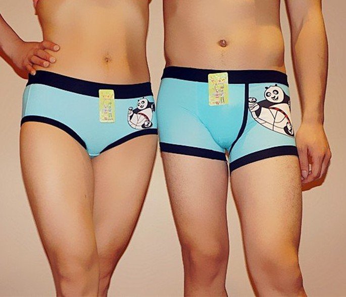 East Knitting NY-013 10pc/lot 2012 New lovers couples underwear cartoon lovely Briefs swimsuit FREE SHIPPING Wholesale