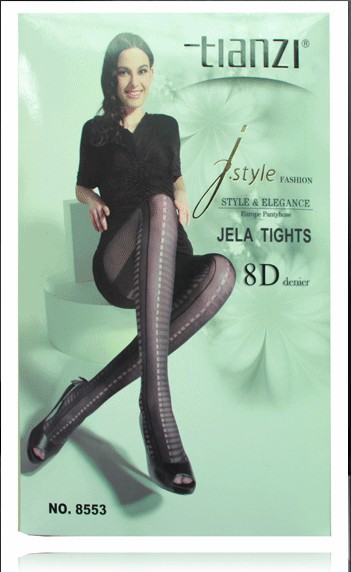 East Knitting TZ-8553 6pc/lot Fashion Women Top-quality leggings Vertical stripe hosiery sexy slim Pantyhose  Free shipping