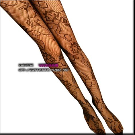 East Knitting Wholesale 6pc/lot W-850 2013 New Women Sexy Floral Jarquard Mesh Tights FREE SHIPPING