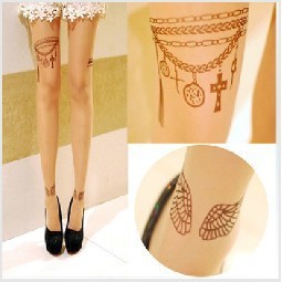 eastwe Knitting CQ-044 2013 Fashions Women wings Tattoo Leggings Wholesale 6pc/lot Free Shipping