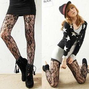 Eat Pray Love Free Shipping, 2012 New Arrival Spring Rose Fishnet Stocking, Tight Black Panty Hose, PH008