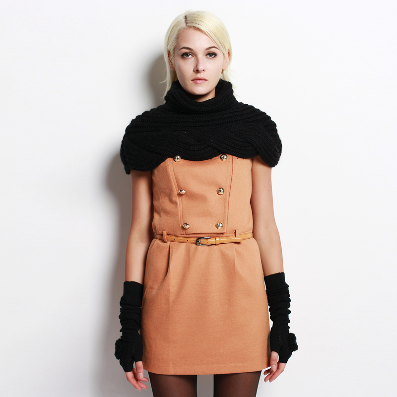 Eden gene 2012 fashion twisted sheep wool knitted all-match fashion waistcoat female