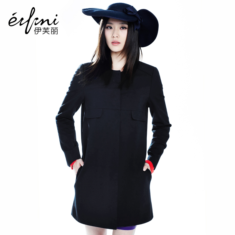 EIFINI 2013 spring women outerwear solid color female trench outerwear 1216001 - 8