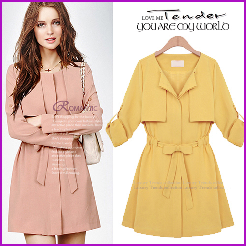 ELAND high quality autumn slim british style formal trench