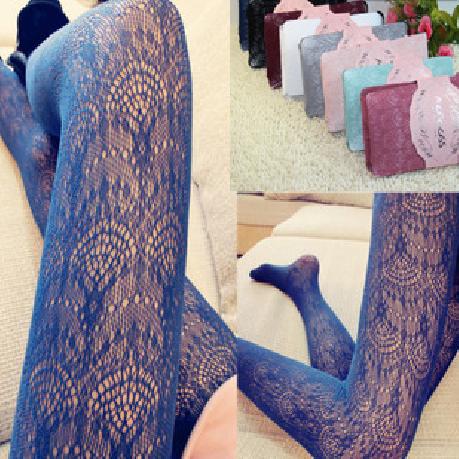 Elastic quality vintage lace socks cutout stockings fishnet stockings tights  Free Shipping