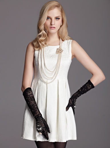 Elegant romance ,OL   dress,Knee-Length,Sleeveless,O-Neck,Black, White,Mix order,Free shipping,1pc/lot