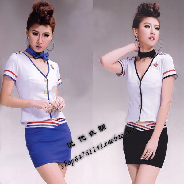 Elegant stewardess loading stewardess service fashion ol professional set work wear