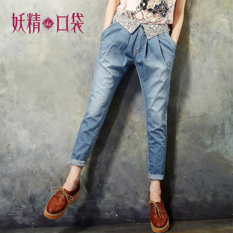 ELF SACK 2012 autumn vintage female trousers slim jeans