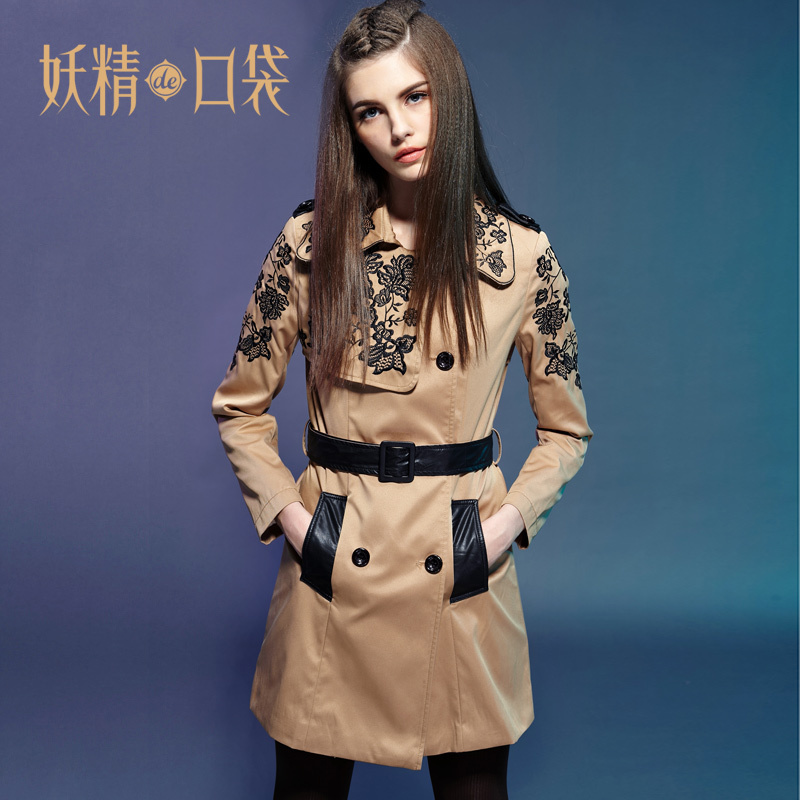 ELF SACK autumn embroidery flower tantalising trench