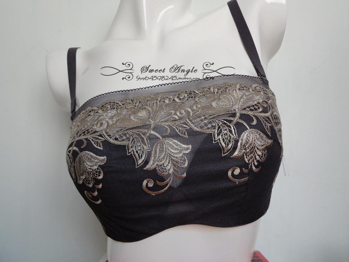 Embalmed 2013 embroidery shaping cup tube top 0c908 1c908 single-bra modern ash pearl white