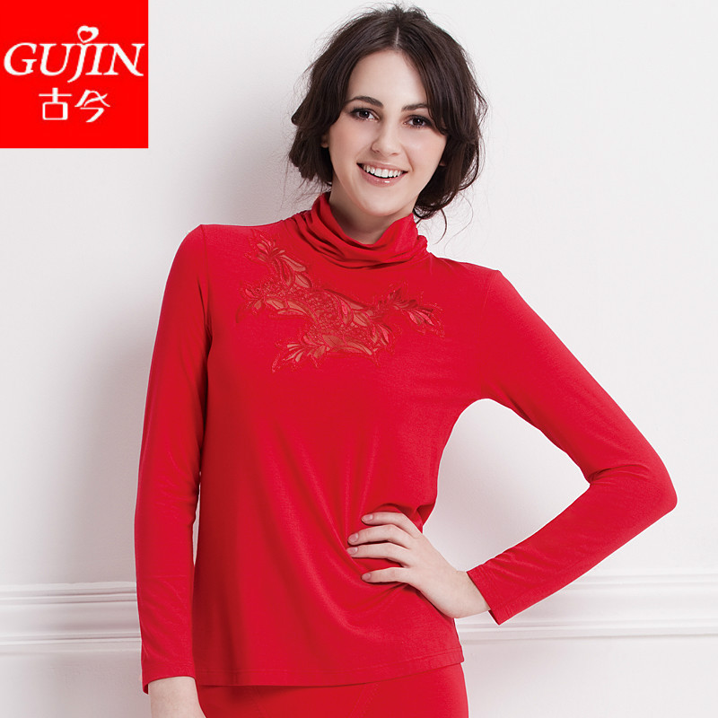 Embalmed gujin women's red modal thermal underwear 3a139