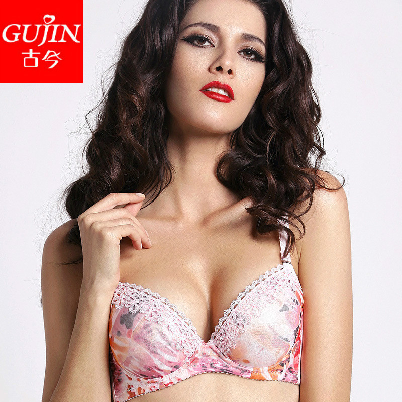 Embalmed small gujin push up sexy thin thick laciness adjustable bra 0c896