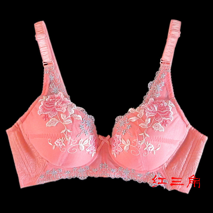 Embroidery paragraph wireless sports plus size maternity bra thin underwear