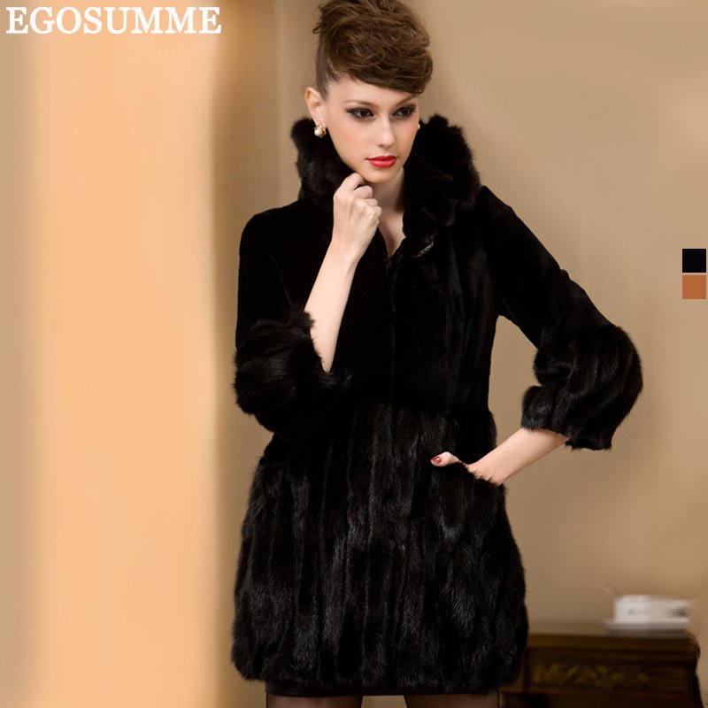 EMS free 2012 new luxurious quality goods lady fashion mink fur coat female splicing marten lady winter outwear sale GFW053