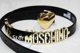 EMS Free shipping Hot-sale high-quality Heart-shaped Buckle Genuine Leather Belt With Letters KK-Belt 01