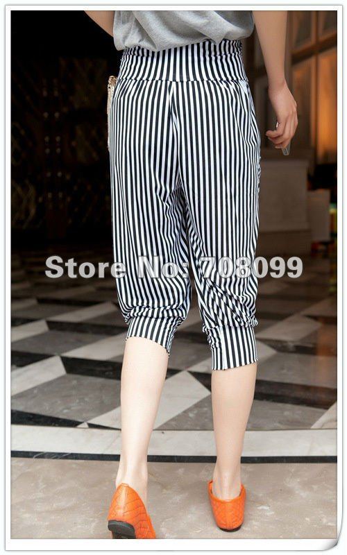 EMS Free Shipping   Wholesales  50pcs/lot  Fation Women's Elastic Shorts Trousers Harem Pants