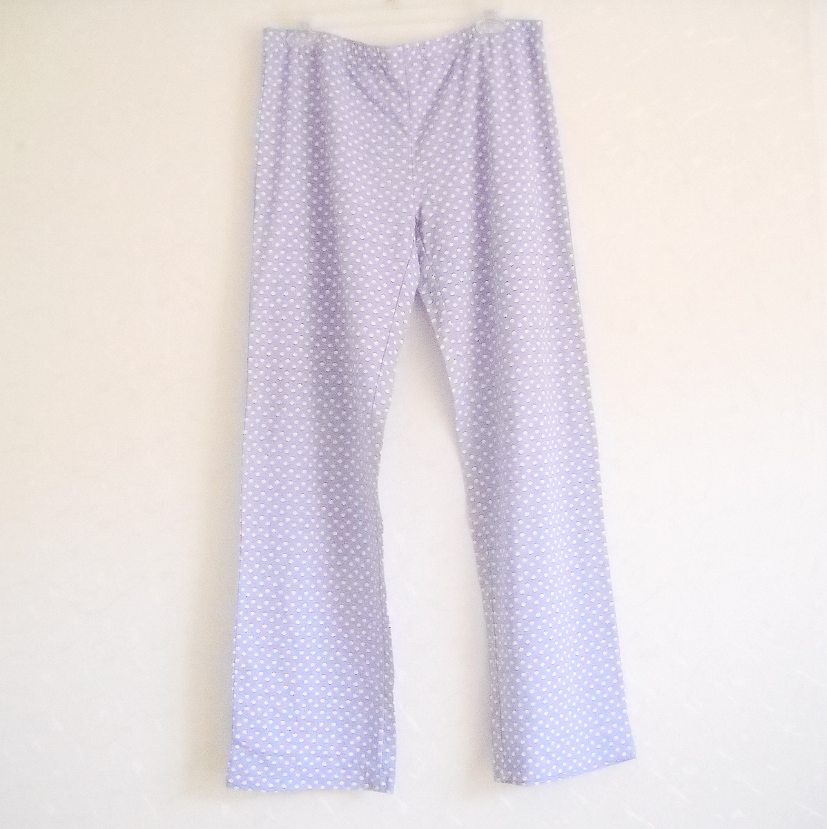 End of a single female long johns polka dot fresh pajama pants trousers lounge pants loose plus size available