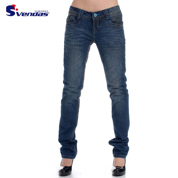 End-to-end jeans women jeans straight trousers jeans Women fashion pants lowing pants